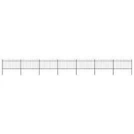 vidaxl-ogrodzenie-z-pretow-z-grotami-stalowe-119-x-1-m-czarne
