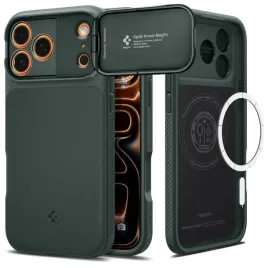 etui-spigen-optik-armor-magsafe-na-apple-iphone-17-pro-max-zielone