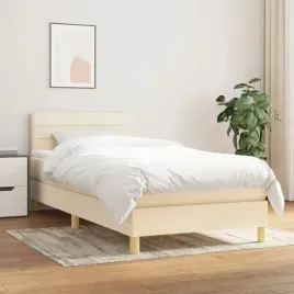 vidaxl-lozko-kontynentalne-z-materacem-kremowe-tkanina-90x190-cm