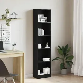 vidaxl-regal-biblioteczny-czarny-dab-40x24x176-cm-drewno-klejone