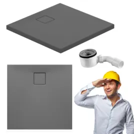brodzik-kwadratowy-posadzkowy-szary-mat-tako-slim-80x80x4-cersanit-syfon