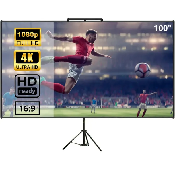 EKRAN PROJEKCYJNY AEON VOR 4K FULL HD 16:9 STATYW PROJEKTOR 100 CALI UHD