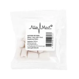 kapturki-do-pedicure-7-mm-gradacja-240-10-szt-abs-podo-allemed-bialy-white