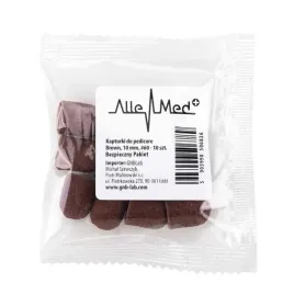 kapturki-do-pedicure-10-mm-gradacja-60-10-szt-allemed-brazowy-brown