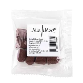 kapturki-do-pedicure-13-mm-gradacja-150-10-szt-allemed-brazowy-brown