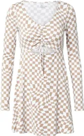 hollister-long-sleeve-cutout-mini-dress-in-white-and-brown-check-r-xs