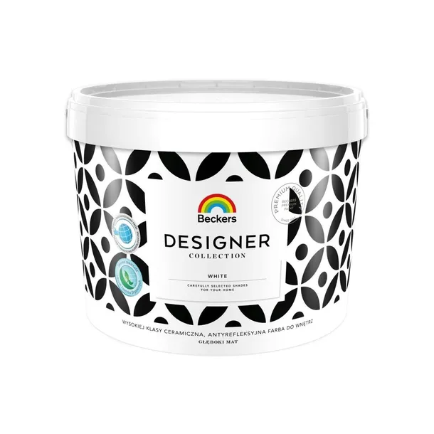 Beckers Designer Collection 10L White - Farba Biała Ceramiczna do Ścian