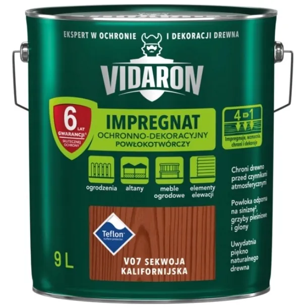 Vidaron Impregnat do drewna powłokotwórczy sekwoja kalifornijska - 10L