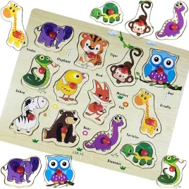 drewniana-tablica-edukacyjna-zwierzeta-puzzle-drewniane-ukladanka-sowa-zolw