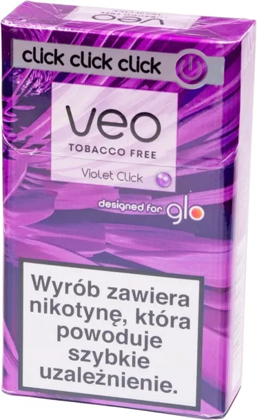 10x Wkłady BezTytoniowe VEO Violet Click do Podgrzewaczy GLO