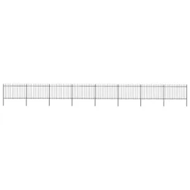 vidaxl-ogrodzenie-z-pretow-z-grotami-stalowe-136-x-12-m-czarne