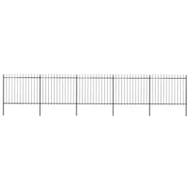 vidaxl-ogrodzenie-z-pretow-z-grotami-stalowe-85-x-15-m-czarne