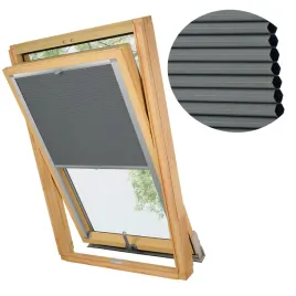 roleta-dachowa-plisa-termiczna-plaster-miodu-grafit-do-okna-fakro-78x140
