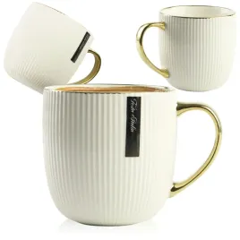 porcelanowy-kubek-na-kawe-herbate-bialy-zdobiony-ze-zlotym-uchem-400ml