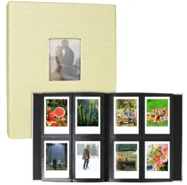 album-na-zdjecia-instax-206-zdjec-lniana-okladka-bezowy-zdjecia-rodzinne