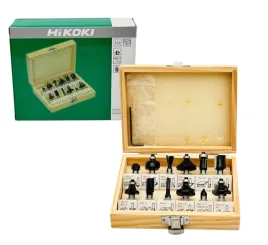 hikoki-500507-zestaw-frezow-do-drewna-8-mm-12-szt-drewniana-walizka