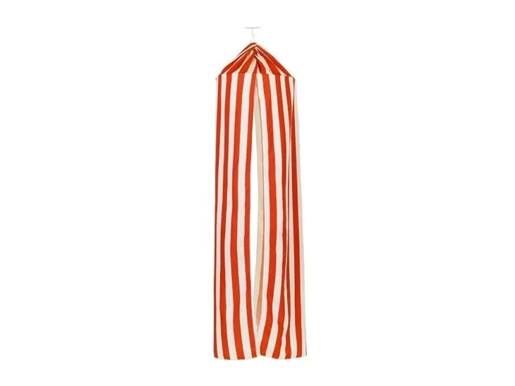 Baldachim dekoracyjny PartyDeco Cyrk - czerwonobiały, średnica 60 cm