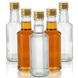 5x-butelka-szklana-sok-wino-nalewki-oliwa-bezbarwna-200ml-dorica-zakretka