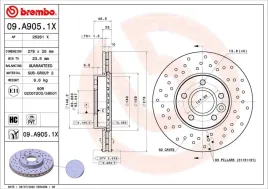 brembo-tarcza-hamulcowa-xtra-1szt-wentylowana-09-a905-1x-przod-volvo-c30