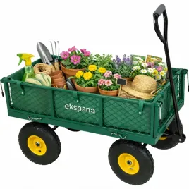 wozek-ogrodowy-transportowy-przyczepka-rozkladany-duzy-do-300kg-zielony