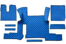 f-core-dywaniki-podlogowe-eko-skora-pikowana-7-szt-niebieski-dwie-szufla