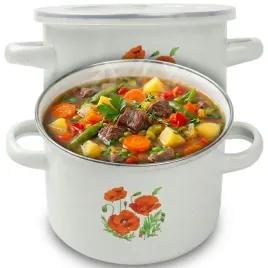 garnek-emaliowany-20cm-45l-maki-prosty-gladki-wysoki-gaz-indukcja-zdobiony