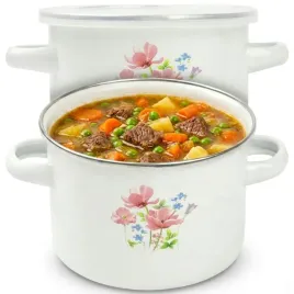 garnek-emaliowany-16cm-laczka-prosty-gladki-wysoki-gaz-indukcja-zdobiony