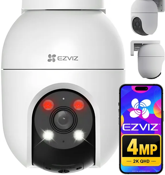 ZEWNĘTRZNA KAMERA EZVIZ WiFi C8c 4MPx 2K+ Kolor Obrotowa 360° Dual Light