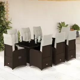 vidaxl-9-cz-zestaw-ogrodowych-mebli-bistro-z-poduszkami-brazowy