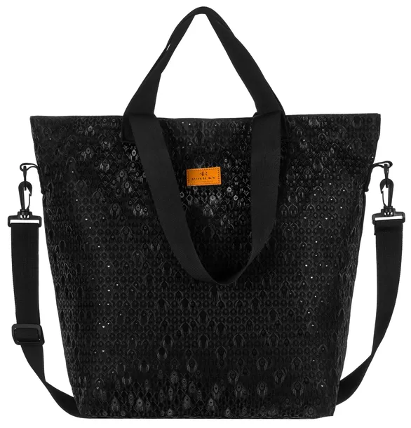 Rovicky duża torba damska shopperka pojemna na ramię suwak shopper bag