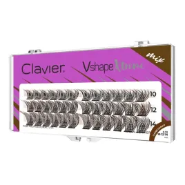 clavier-vshape-xtreme-sztuczne-rzesy-kepki-braz-mix-c-10-12-14mm