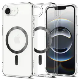 etui-spigen-hybrid-magsafe-na-apple-iphone-16e-carbon-fiber-przezroczyste