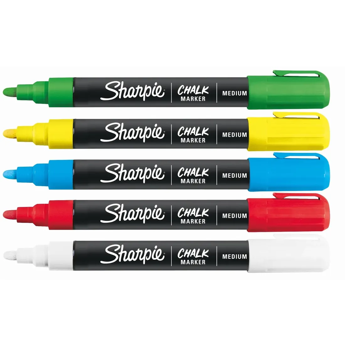 sharpie-markery-kredowe-5-kolorow-stan-nowy