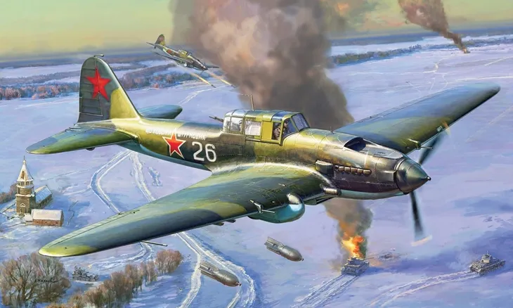 1-48-il-2-stormovik-mod-1943-marka-zvezda-okres-ii-wojna-swiatowa