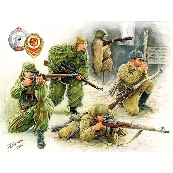 1-72-soviet-sniper-team-snipers-snajperzy-stan-nowy-marka-zvezda