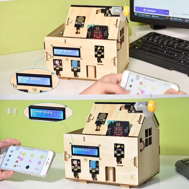 keyestudio-ks4027-smart-home-kit-bbc-micro-bit-v2-iot-python-makecode-diy-model-ks4027