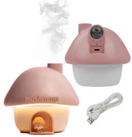 nawilzacz-powietrza-lampka-nocna-led-projektor-rgb-kolorowy-grzybek-rozowy
