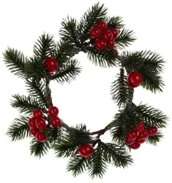 wianek-iglasty-ozdobny-czerwone-kulki-glog-boze-narodzenie-20-cm