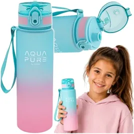 bidon-aqua-pure-astra-butelka-na-wode-600ml-szkolny-mietowy-lawendowy