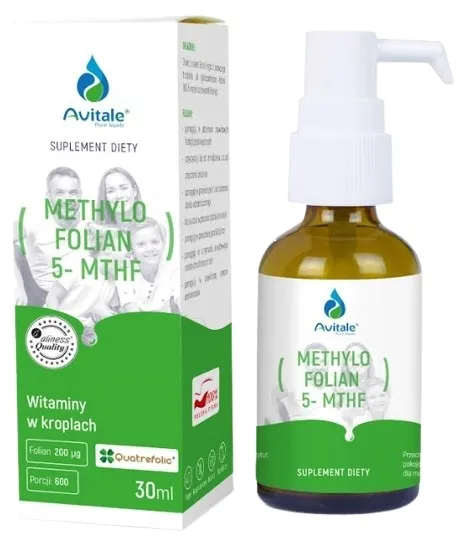 Aliness Krople Avitale Methylo Folian Quatrefolic 5- MTHF 200 µg 30 ml
