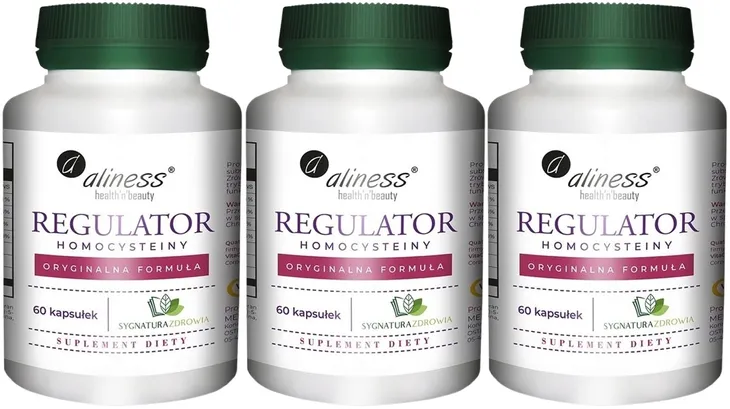 Zestaw 3x Regulator homocysteiny 60 caps. Serce Krążenie Układ krwionośny