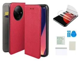 etui-z-klapka-do-xiaomi-redmi-a3-4g-czerwony-obudowa-folia-ochronna-tpu