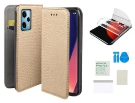 etui-z-klapka-do-xiaomi-redmi-note-12-5g-poco-x5-zloty-folia-ochronna