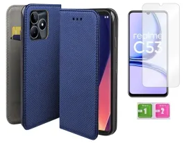 etui-z-klapka-do-realme-c53-niebieski-case-obudowa-kabura-szklo-na-ekran