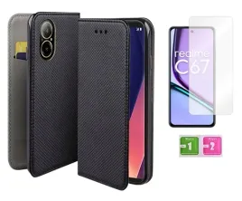 etui-z-klapka-do-realme-c67-4g-czarny-smart-magnet-case-szklo-na-ekran