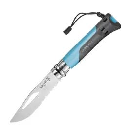 noz-opinel-n8-outdoor-inox-niebieski