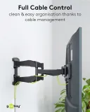 uchwyt-scienny-do-tv-basic-fullmotion-l-czarny-wysokosc-420-mm