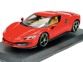 bburago-ferrari-296-gtb-czerwony-1-18-nowy-metalowy-model-16018