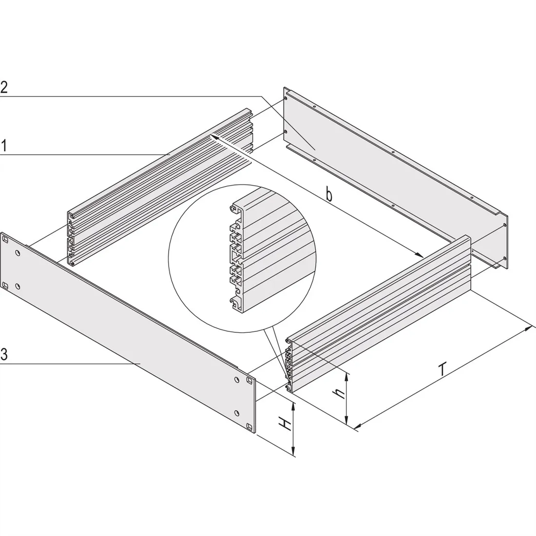 schroff-multipacpro-19-chassis-basic-kit-2-u-glebokosc-460-mm
