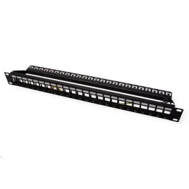 patch-panel-roline-19-keystone-24p-ekranowany-czarny